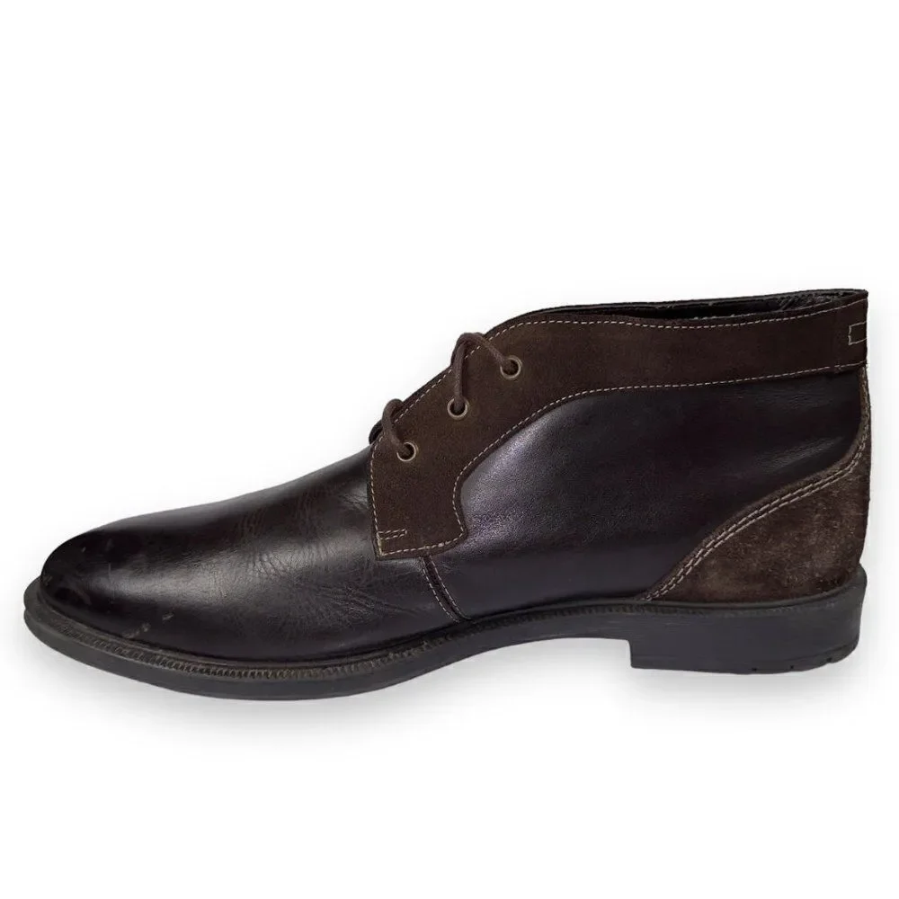 Stacy Adams Delaney Leather / Suede Chukka‎ Boots Brown 25053-200 Men's 11.5M
